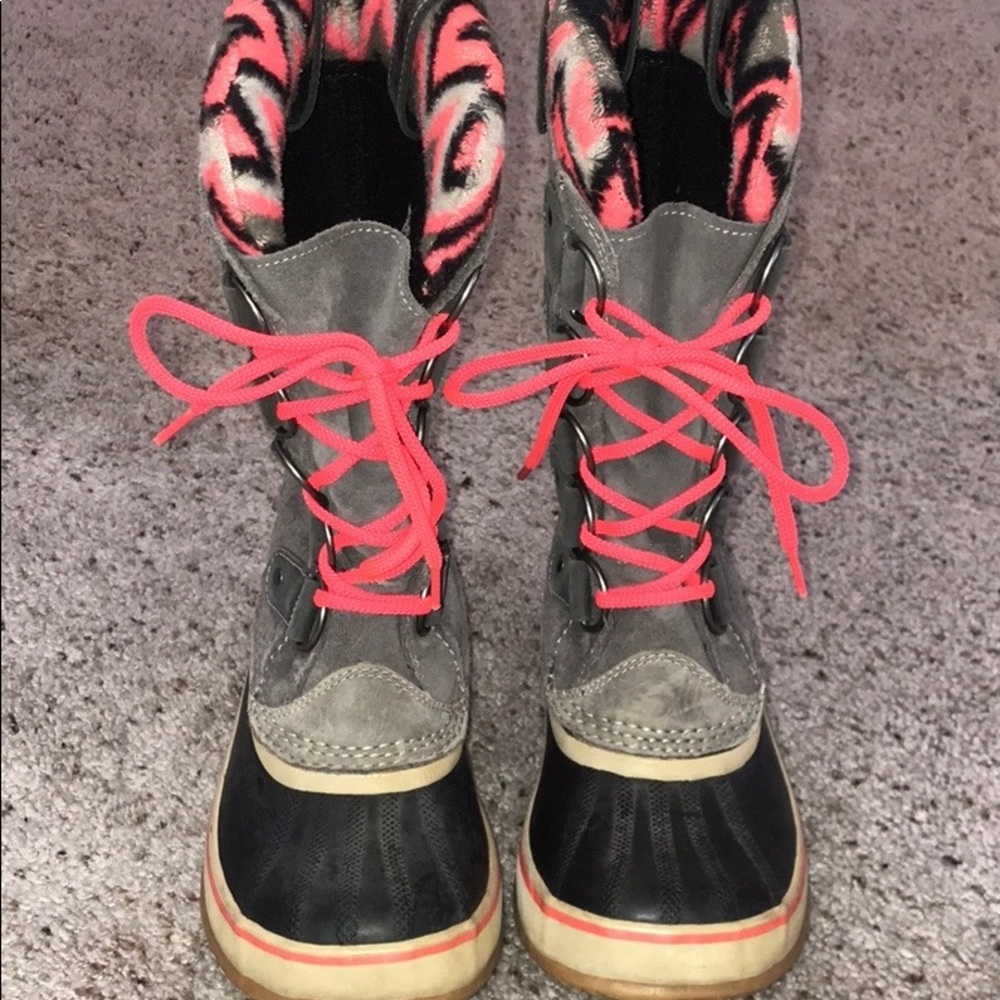 Sorel Joan Of Arctic Knit Boot II Shale 8 EUC💕
